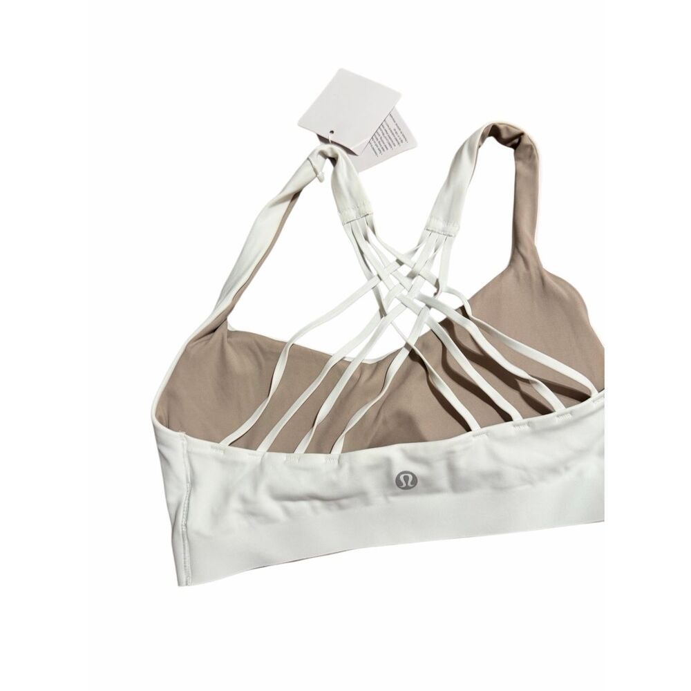 Brand New Lululemon Women's Size XXS/XS White Flexy Flex Strappy Yoga Bra - Picture 5 of 10